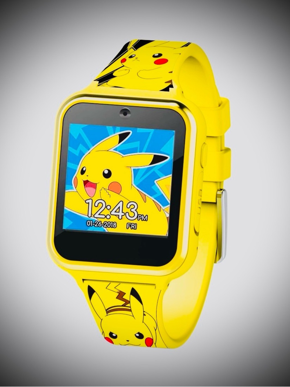 Pokemon Yellow Pikachu Kids Smartwatch with Color Display